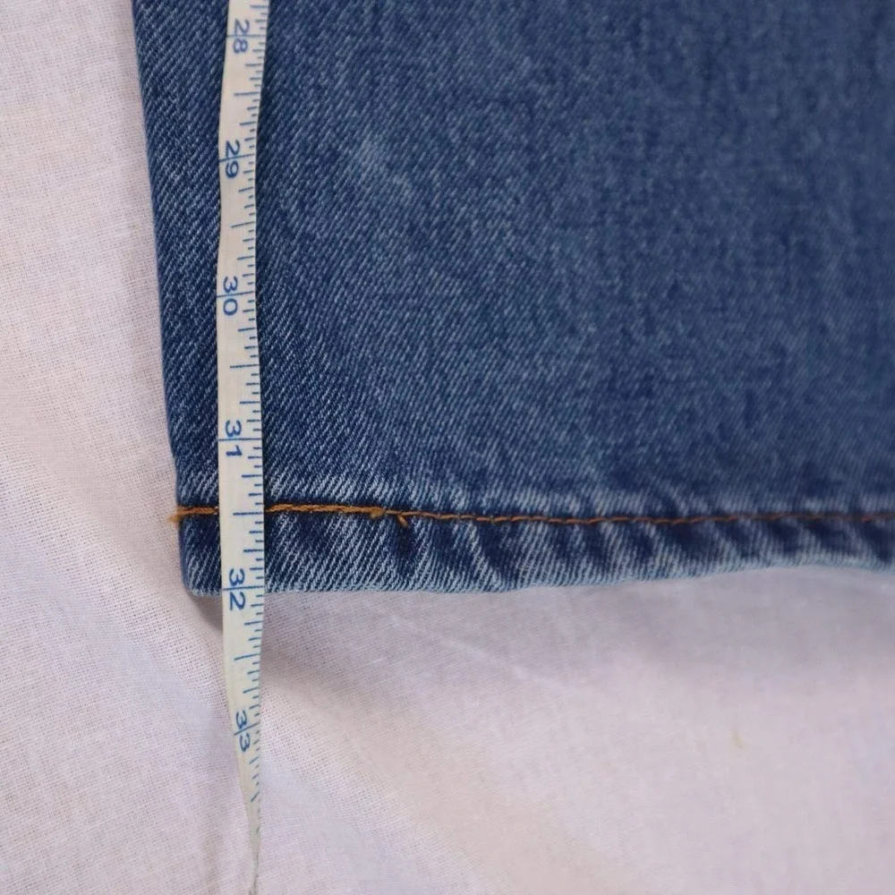 Levis 505 Regular Fit Mens Jeans 44x32 Medium Wash Blue Denim Straight NEW NWT - Picture 6 of 7